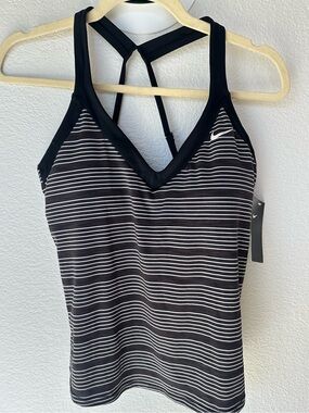 Nike NWT Striped Tank Top Y2K Vintage Activewear Aesthetic
